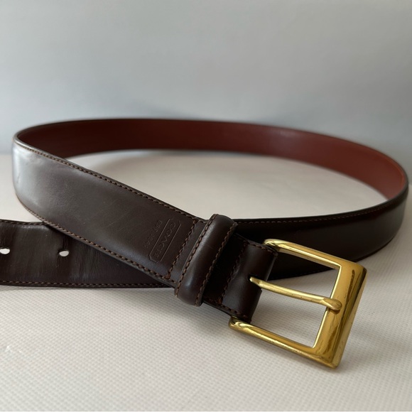 Coach Brown Leather Belt - Picture 1 of 12